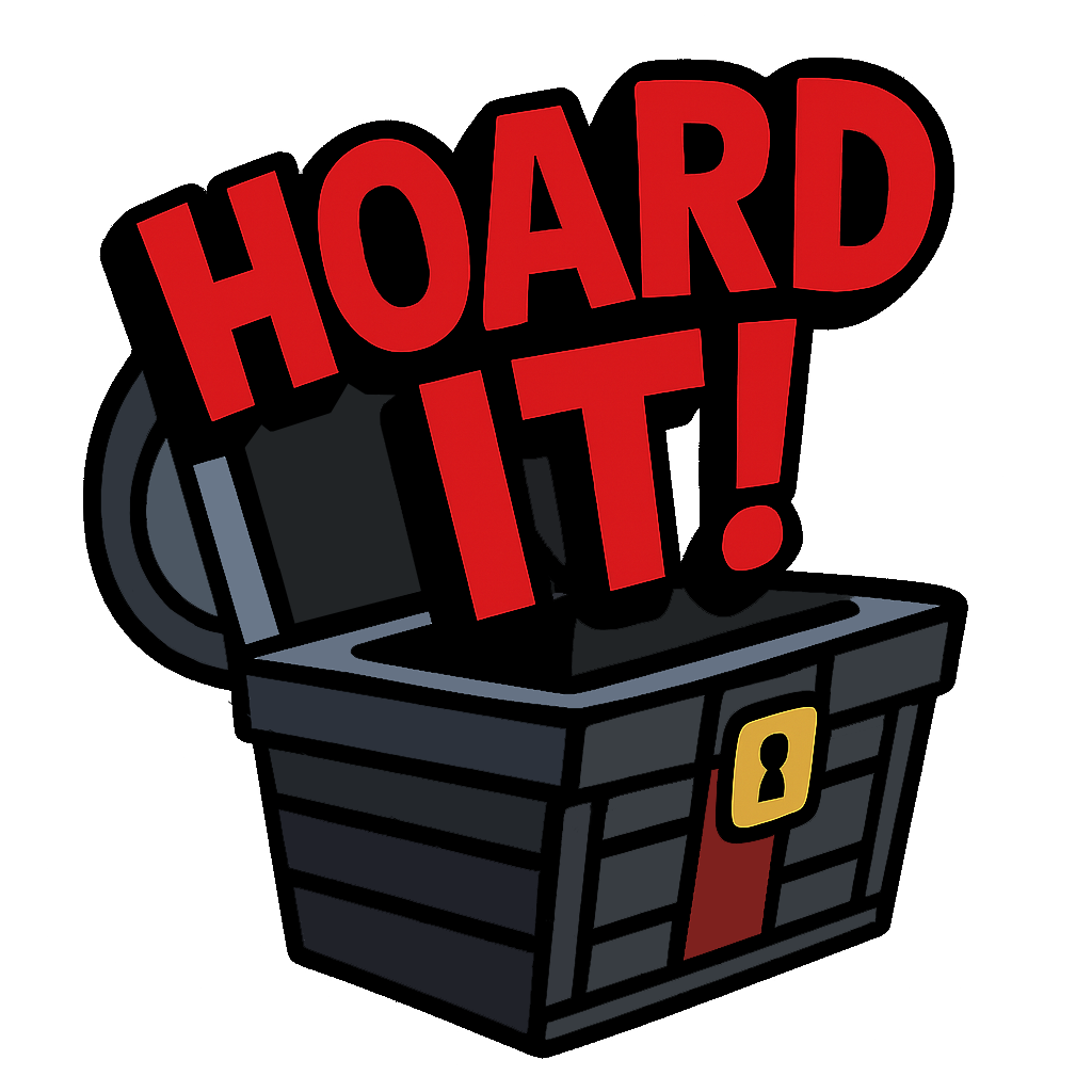 Hoard It button icon - treasure chest