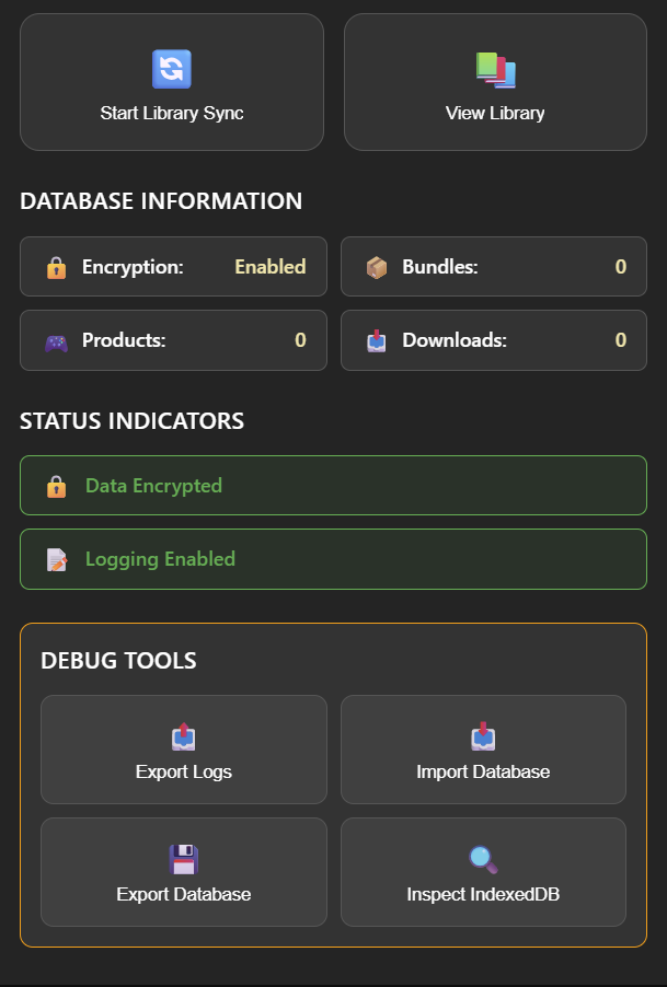 HumbleHoarder popup with bundle information